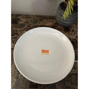 STAX Living Dinner Stoneware 8.5 Bone White Plate set